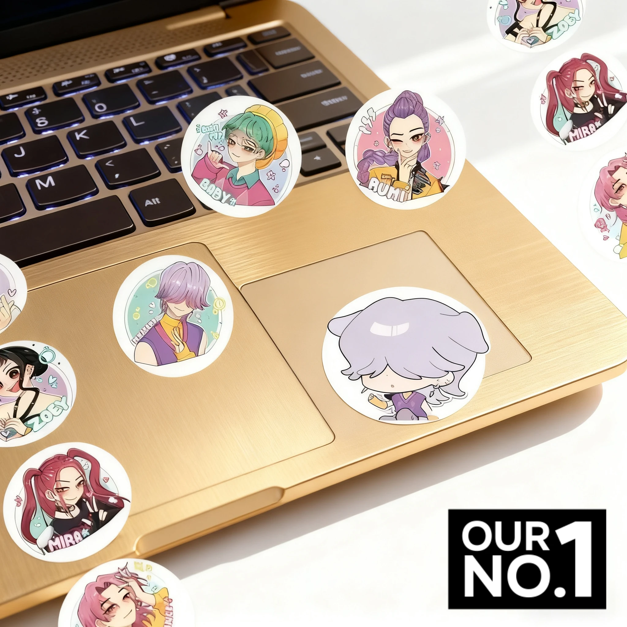 

Наклейки в рулонах KPOP Witch Hunt, аксессуары для пленки, режущая лента, водонепроницаемые уплотнительные наклейки