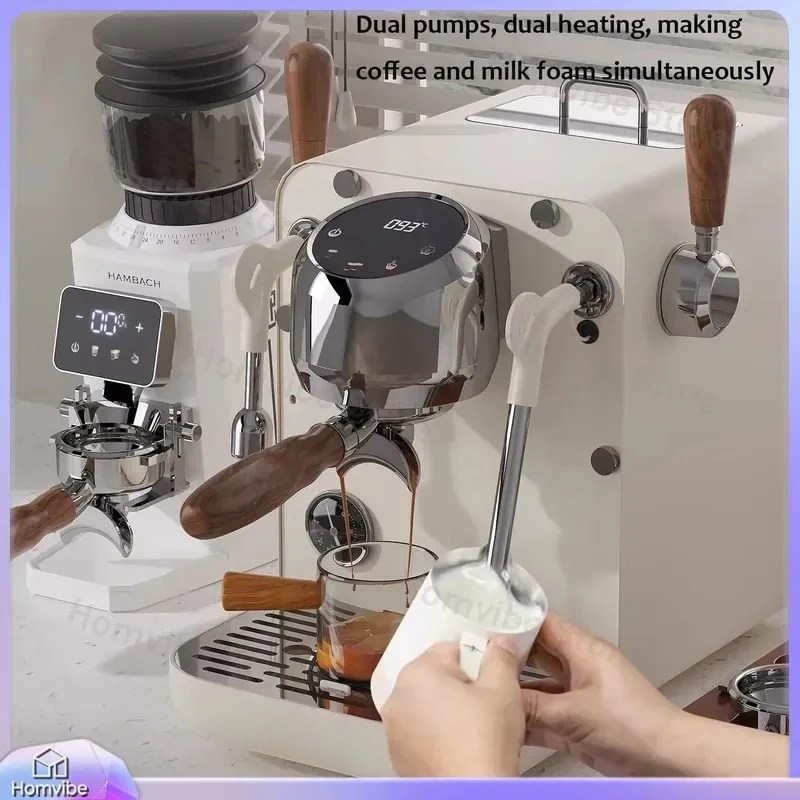 Italian Style Semi Automatic Espresso Coffee  for Home Kitchen Use 220V Barista Coffee Maker with Steam