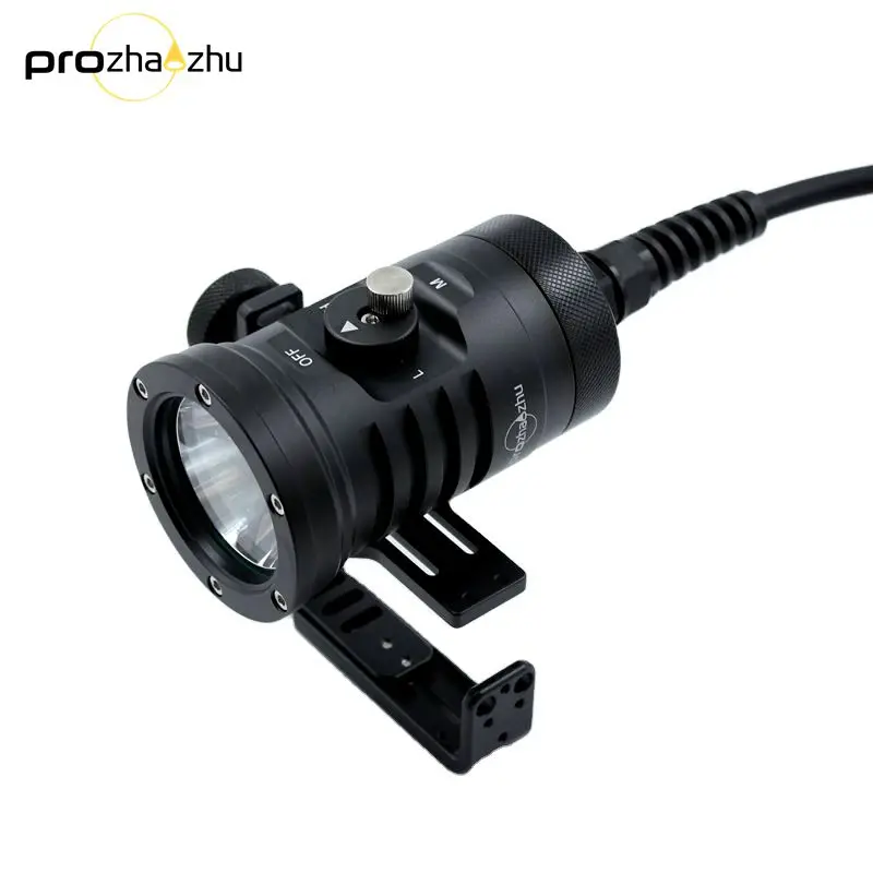 Profesional SBT90 6000 Lumen Canister Diving Light IP68 Waterproof 150M Scuba Diving Light With Goodman Handle