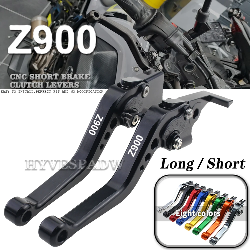 Logo Z900 For Kawasaki Z900 Z 900 2017 2018 2019 2020 Motorcycle CNC Adjustable Handles Lever Long / Short Brake Clutch Levers
