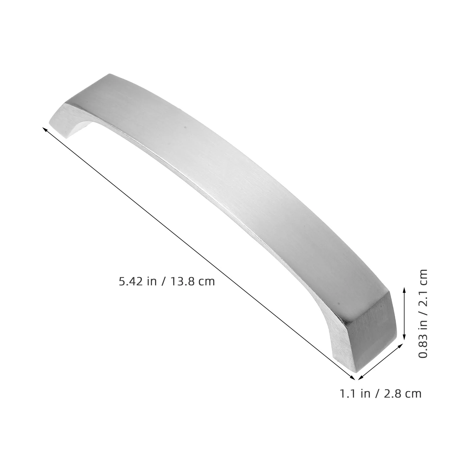 2Pcs Aluminum Alloy Cabinet Handles Sleek Modern Kitchen Bathroom Dresser Drawer Pulls for DIY Home Renovation Cabinet Hardware