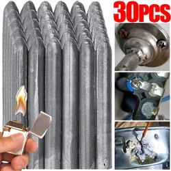 Hastes de soldadura de baixa temperatura, Easy Melt Aluminum Rod, Tubo De Tanque De Água, Ferramentas De Solda De Reparação Doméstica, Sem Pó De Solda, 3 Pcs, 30Pcs