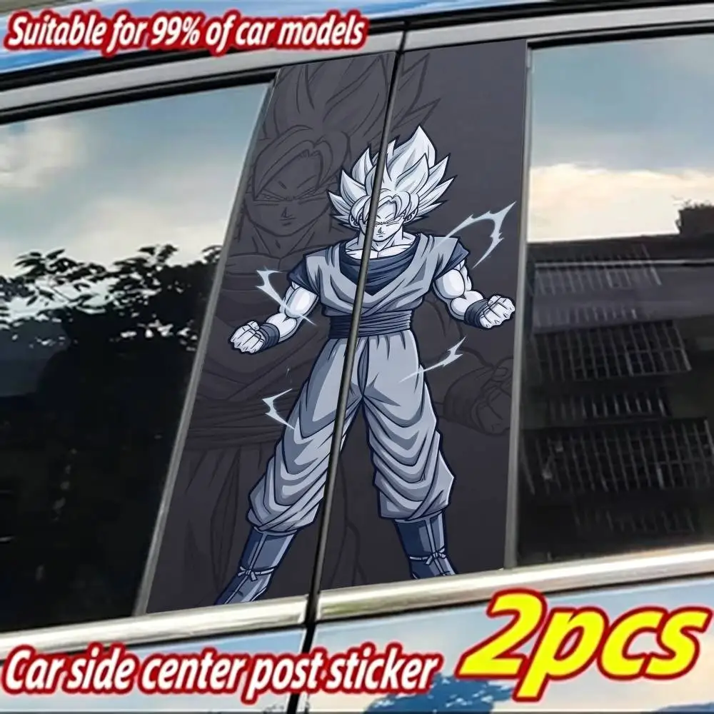 DARGON BALL  Car Stickers Auto B-pillar Car Center Column Decor Cover Scratches Waterproof Sunscreen Vinyl Decals Accessories