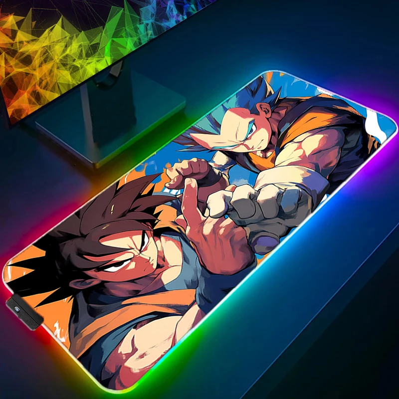 RGB LED D-dragon B-ball マウスパッド ラバーマウスパッド ゲームアクセサリー PC ゲーマー キャビネット オフィス コンピューターデスクマット キーボードパッド