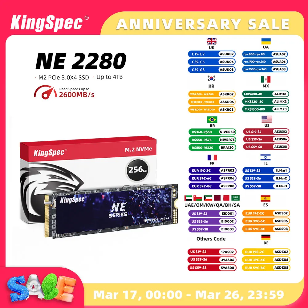 KingSpec SSD M2 512GB NVME SSD 1TB 128GB 256GB 500GB ssd M.2 2280 PCIe Hard Drive Disk Internal Solid State Drive for Laptop