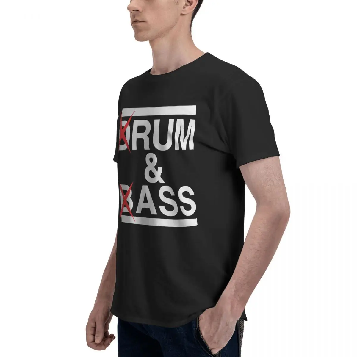 Men Funny Drum And Bass Rum And Ass T Shirt Vintage Oversized Cotton Custom Sleeve Men Tshirt