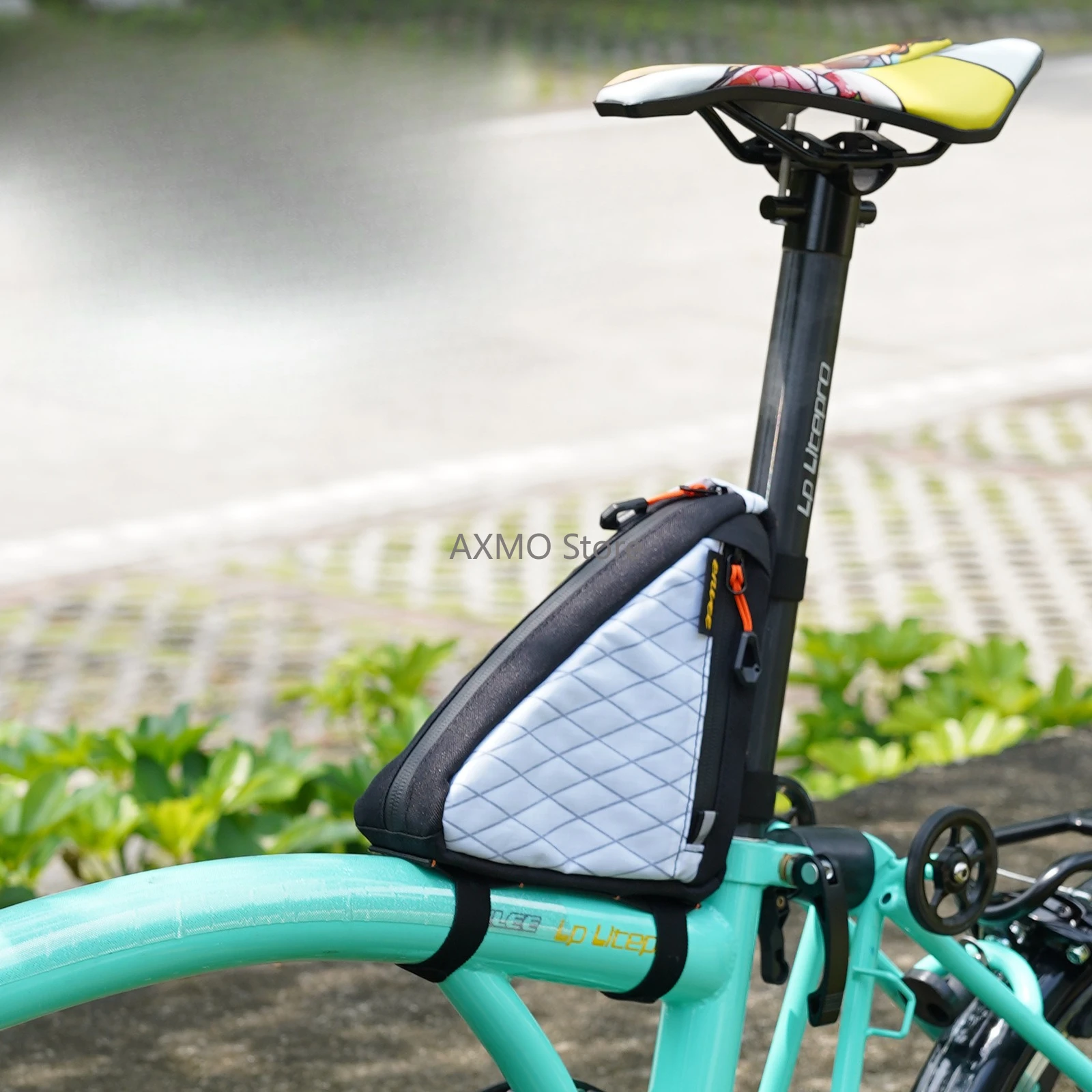 

1л велосипедная сумка с треугольной рамой для Brompton, складной органайзер для хранения велосипеда, сумка для инструментов для горных дорожных велосипедов, аксессуары для велосипеда