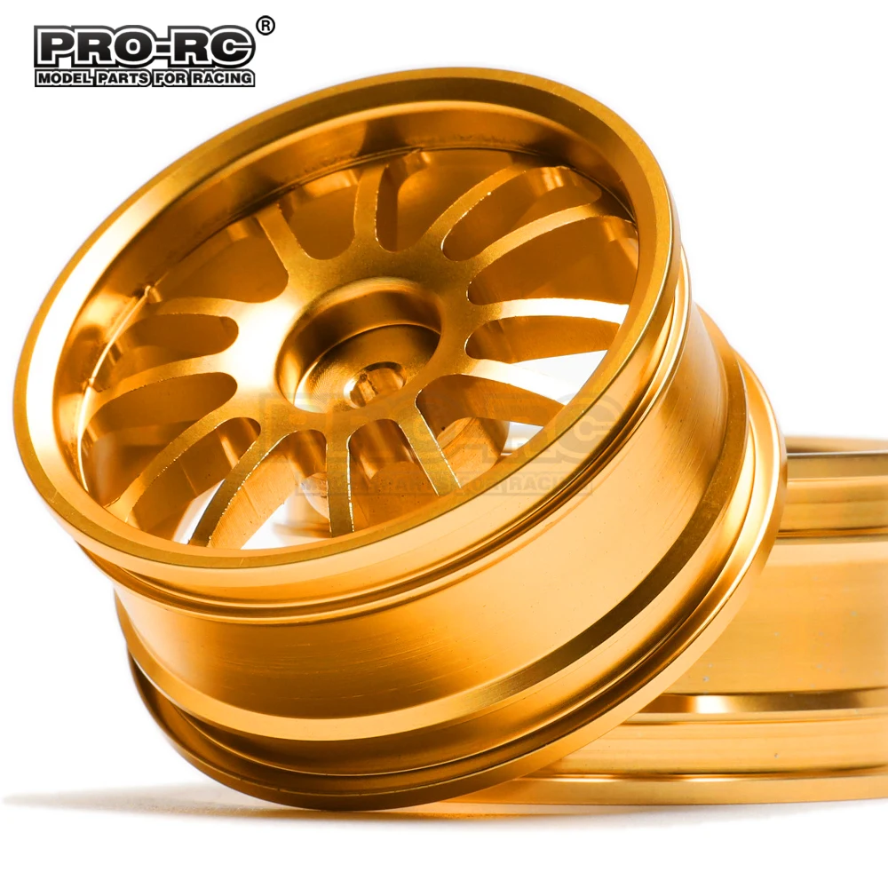 4Pcs Aluminum Alloy 12 Spokes Wheels Rims Hub for RC On-Road Drift Car 1/10 Tamiya Traxxas HSP HPI Kyosho RedCat SAKUR