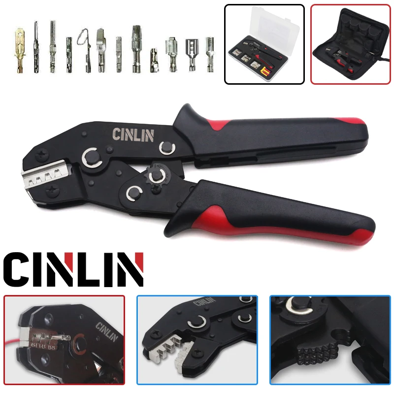 Open Barrel Terminals Crimping Pliers Tools Robust Crimper for ZH PH XH VH JWPS Dupont JST D-Sub Jumper EPS PCIE SATA PINS MOLEX