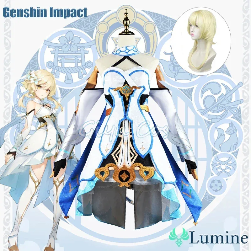 

Lumine Cosplay Costume Genshin Impact Adult Carnival Uniform Anime Halloween Party Costumes Masquerade Women Game