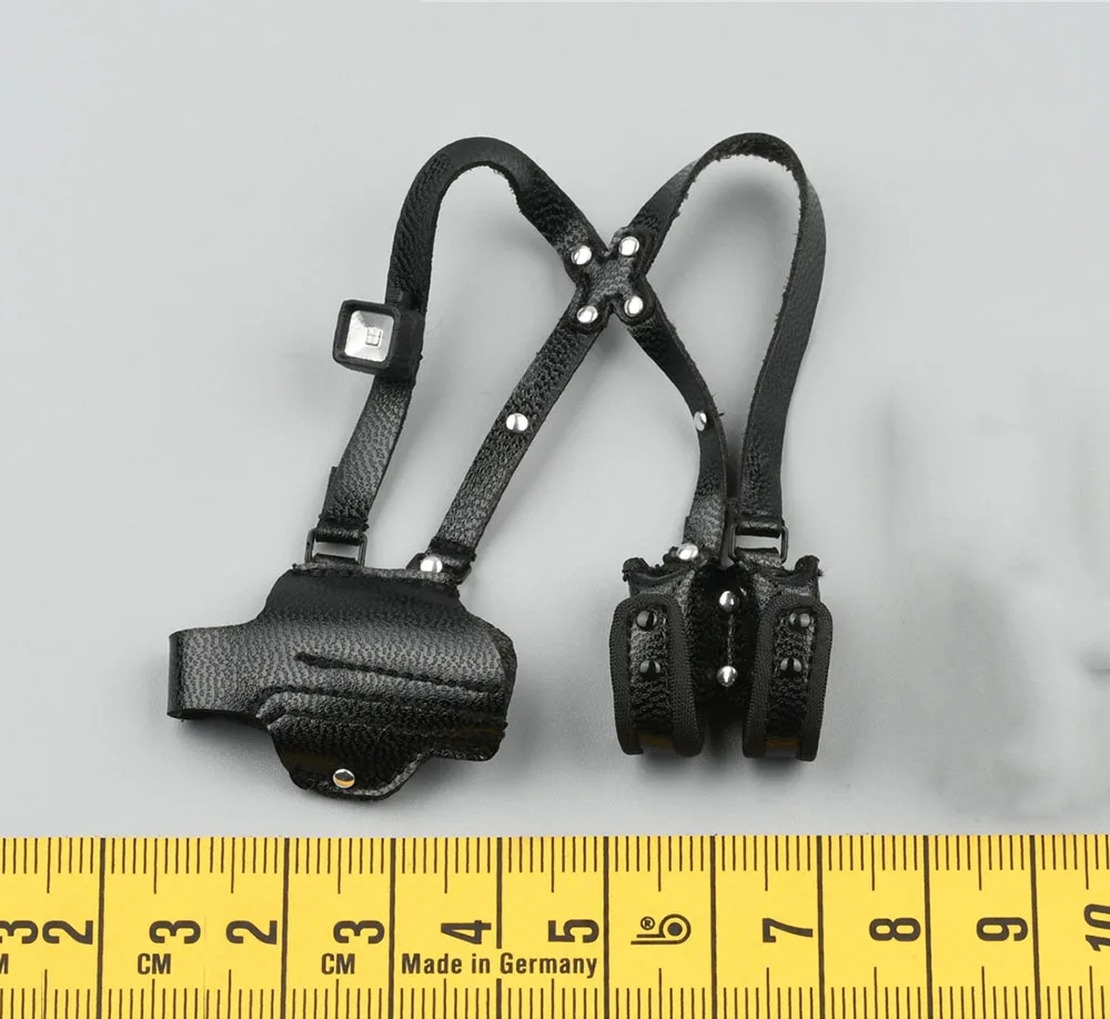 

1/6 SUPER DUCK SET063 Evil of the Resident Female SWAT Policewoman Black Gun Strap Belt Pistol For Scene Component