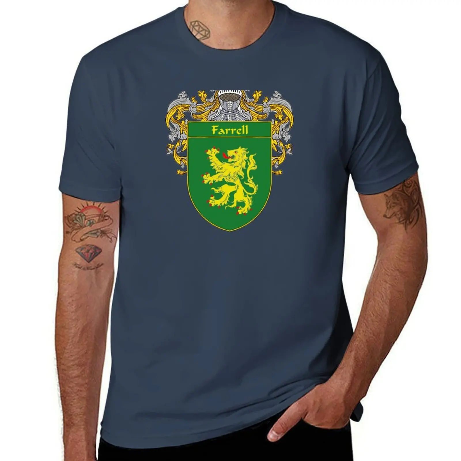 

Farrell Coat of Arms/Family Crest T-Shirt Lightweight Casual Summer T-Shirt