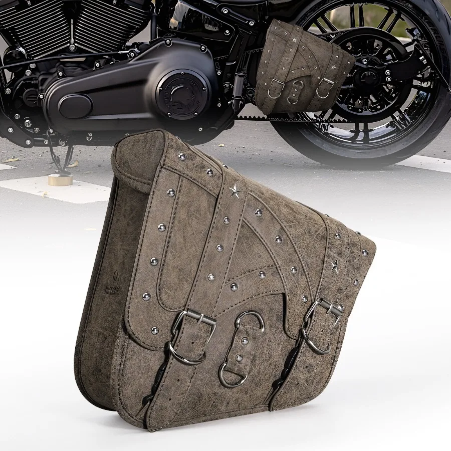 

Прочная мотоциклетная седельная сумка из искусственной кожи, сумка для инструментов с надежным креплением и водонепроницаемым салоном для Harley Softail Standard EFI