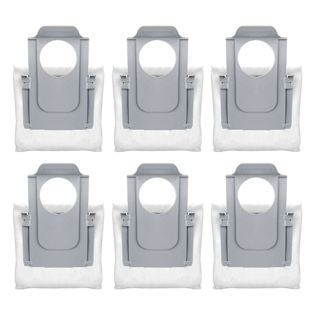 6PCS Dust Bag for Roborock Q Revo MaxV / Roborock P10 Pro Robot Vacuum Cleaner Replacement Parts Dust Garbage Bag