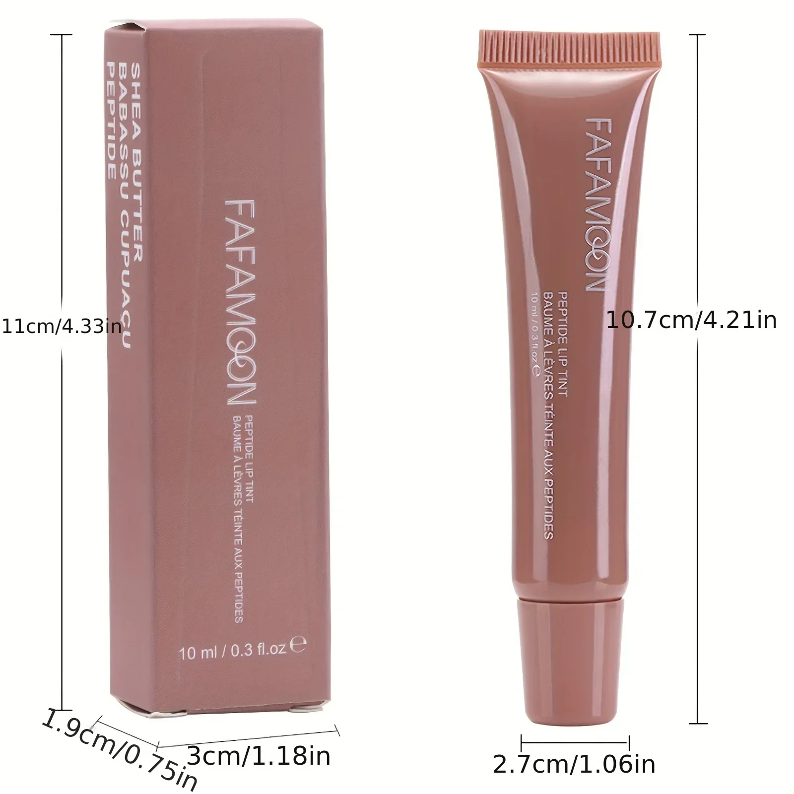 Bálsamo Labial Brilhante, Bálsamo Labial Colorido, Hidratante e Clareamento Lip Lines, Líquido Maquiagem Morango, 5 Cores, Adequado para