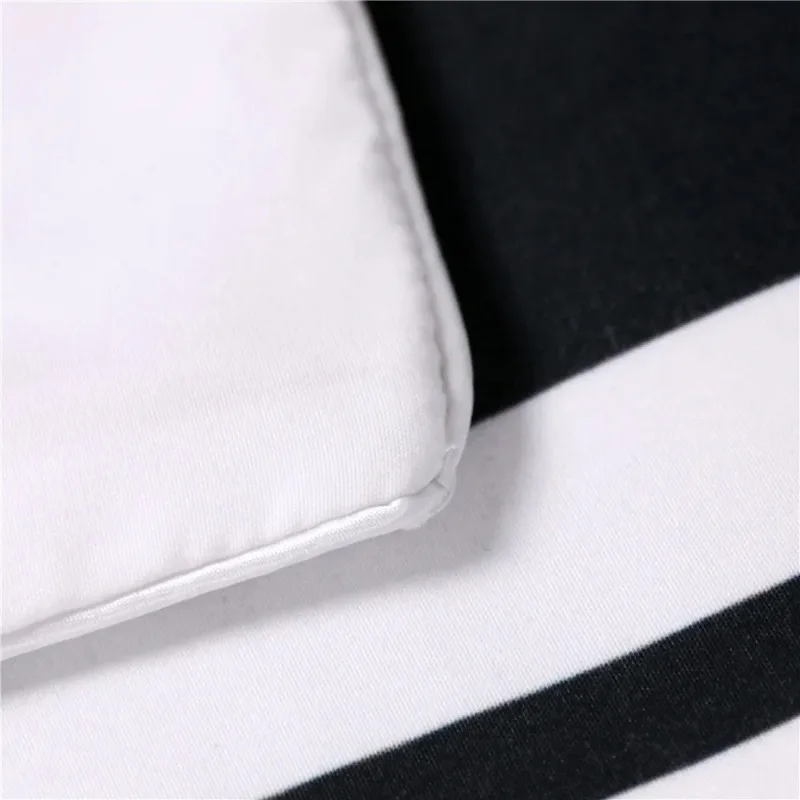 Ropa De Cama طقم سرير مقاس كينج أسود أبيض غطاء لحاف أكياسها Dekbedovertrek مجموعات 260x220 عشاق لها الجانب السرير