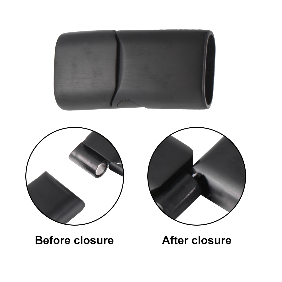 

10 Pcs Stainless Steel Magnetic Clasps Buckle Converter Cord End Fastener Closure For Purse Straps Crafts Accessories