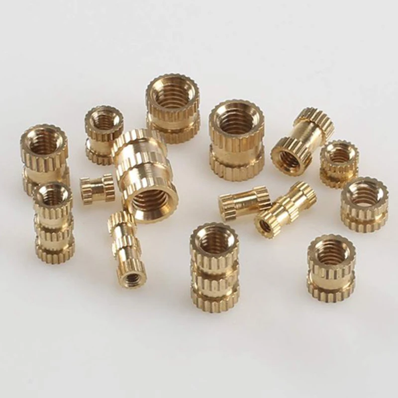 330Pcs M2 M3 M4 M5 Internal Thread Knurled Nut Brass Threaded Insert Round Die-Cast Knurled Nut Sorting Kit