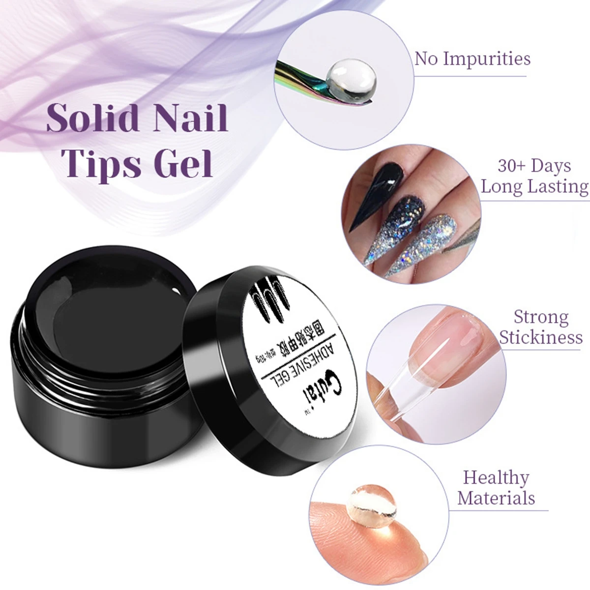 Solid Nail Tips Gel…