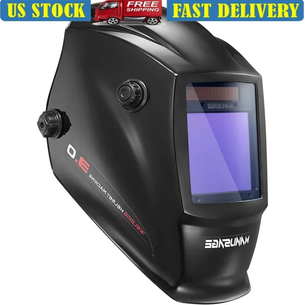 Auto Darkening Welding Helmet Lightweight Wide Shade 4/5-9/9-13 TIG MIG ARC Solar Battery Technology Full Vision Comfortable