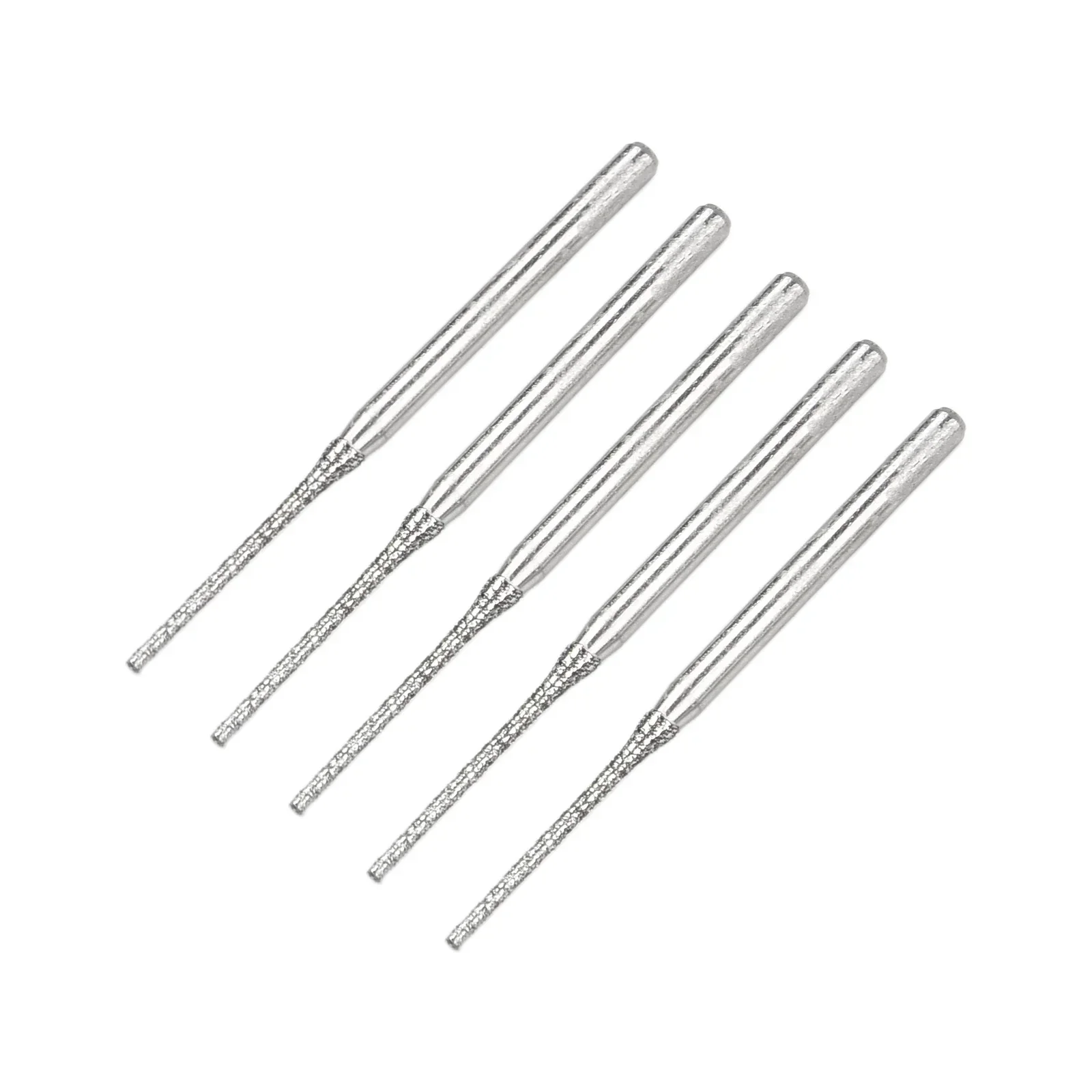 5 Pack 0.8-2.5mm Diamond Coated Drill Bits 2.35mm Shank Tile Marble Glass Ceramic Hole Opener Diamond Drill Bits Diamond Coated