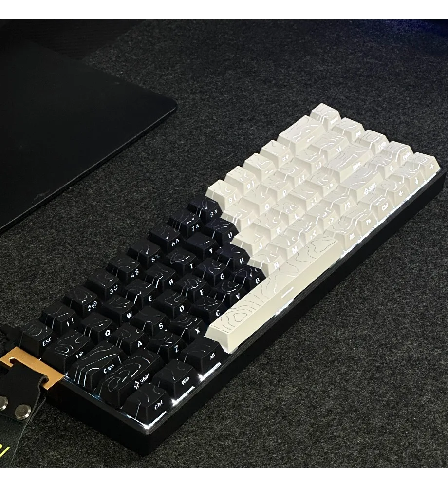 Keycap Personality Contour line 4.0 line character transparent keycap suitable for Mega Mai from the little bee magnetic axis