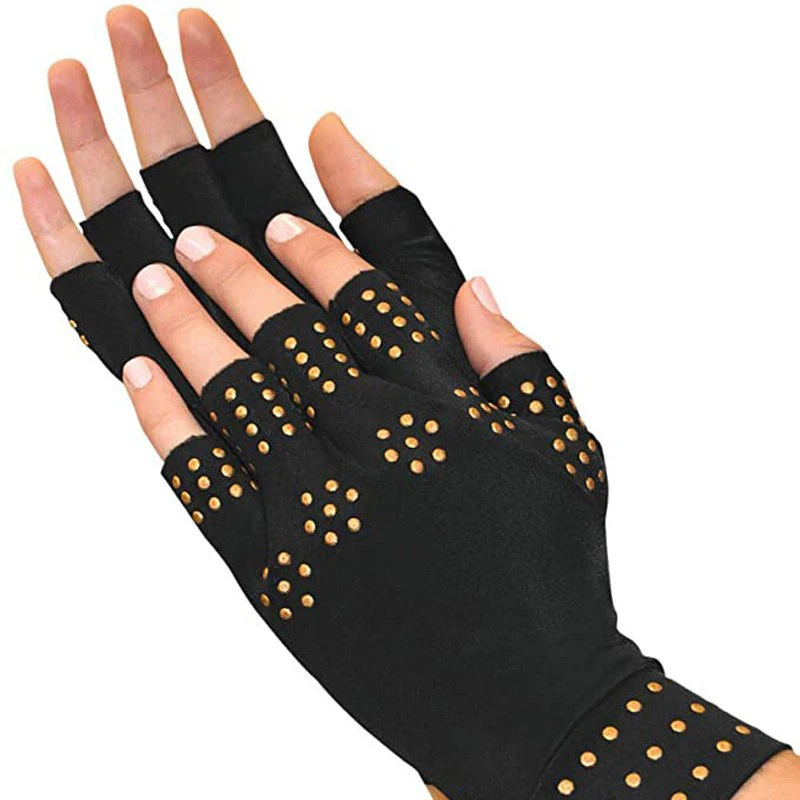 New#1Pair Magnetic Gloves Men Women Arthritis Compression Finger Support Therapy Joint Pressure Non-slip Gloves - view 2