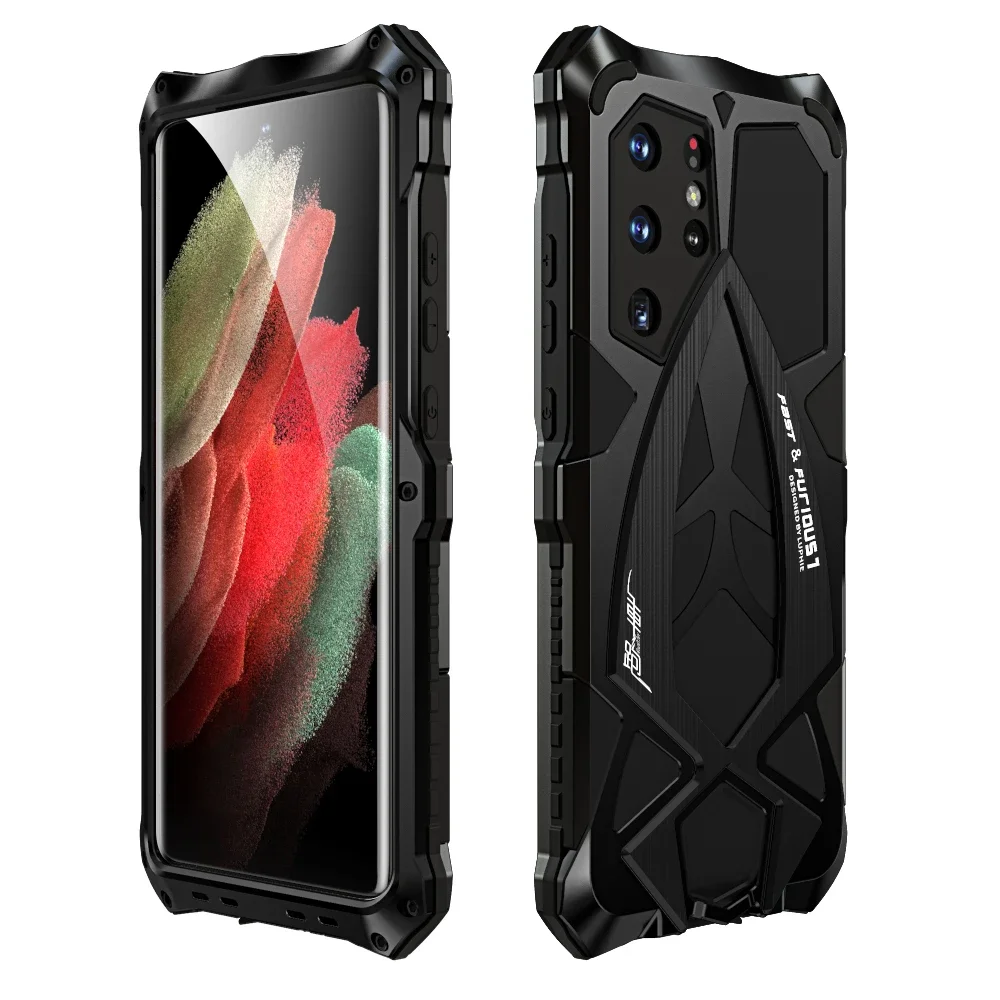 For Samsung Galaxy S26 Ultra S25 S24 S22 S23 5G Phone Shell Shockproof Armor Metal Case Protection Cover Heavy Duty Coque Fundas
