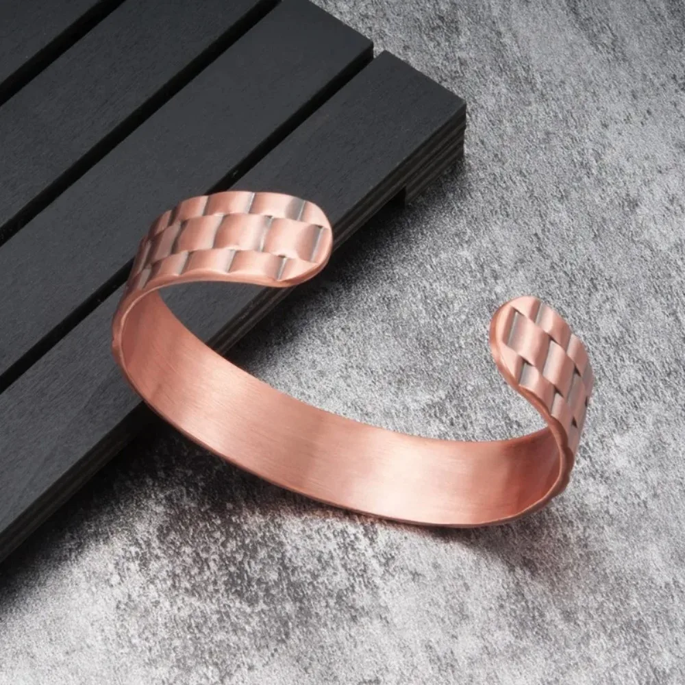 Pure Copper Bracelet Men Magnetic Men Cuff Bracelet Energy Bracelet for Men Pulseras Acero Inoxidable Para Mujer Pulsera Hombre