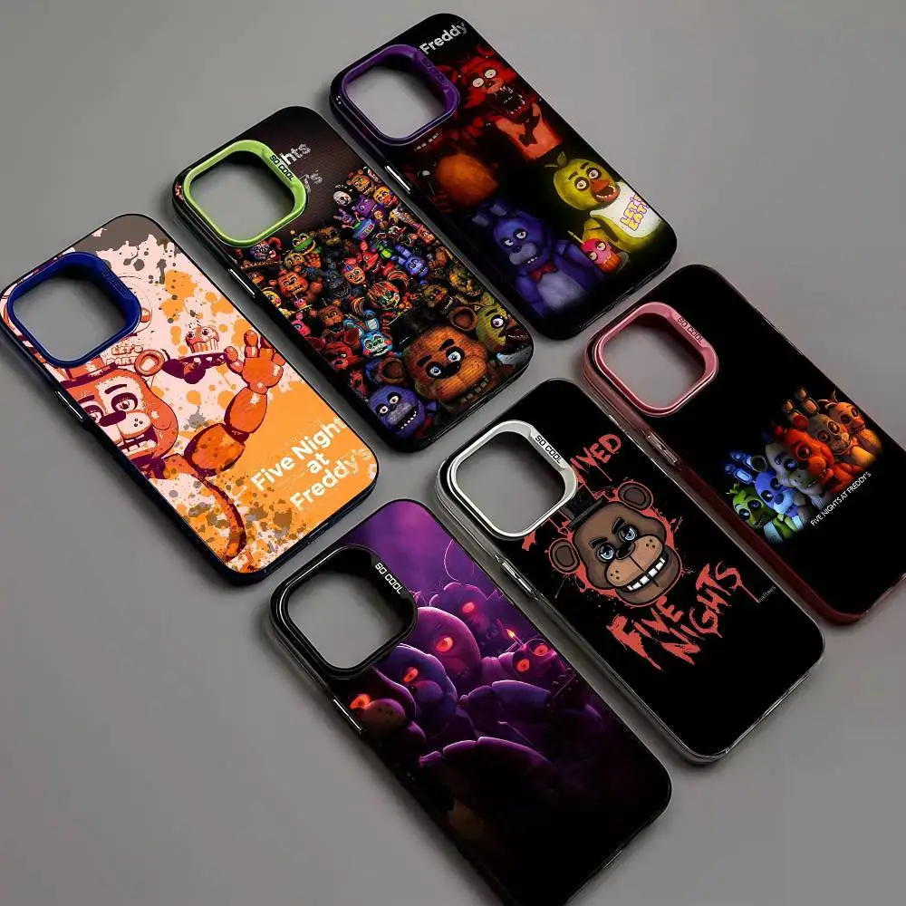 Чехол для телефона AmineF- Fnaf F-Five-nights-At-Freddys для iPhone 16, 15, 14, 13, 12, 11, 17 Pro MAX Plus Pro, матовый противоударный чехол