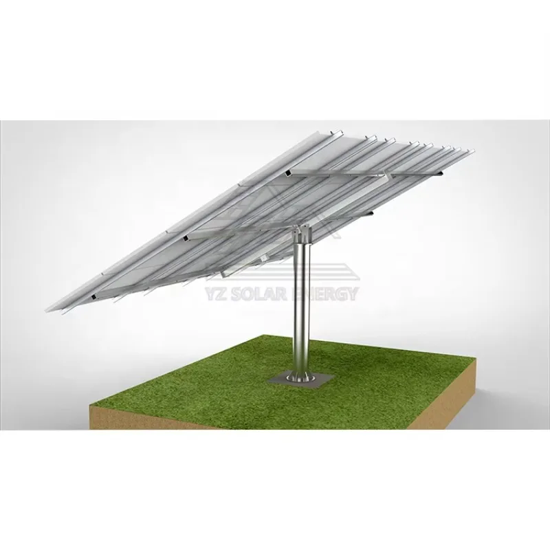 CE Wholesale Home Commercial Solar Ground Mount System Single Pole Of Solar Panel Ground Mounting Stand - Detail 1