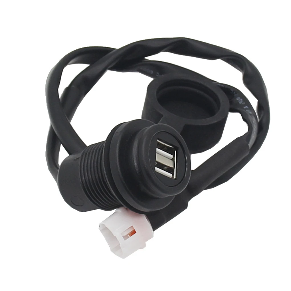 Motorcycle USB Charging Socket Wear-resistant ABS Recharger Socket For Convenient Charging Sturdy