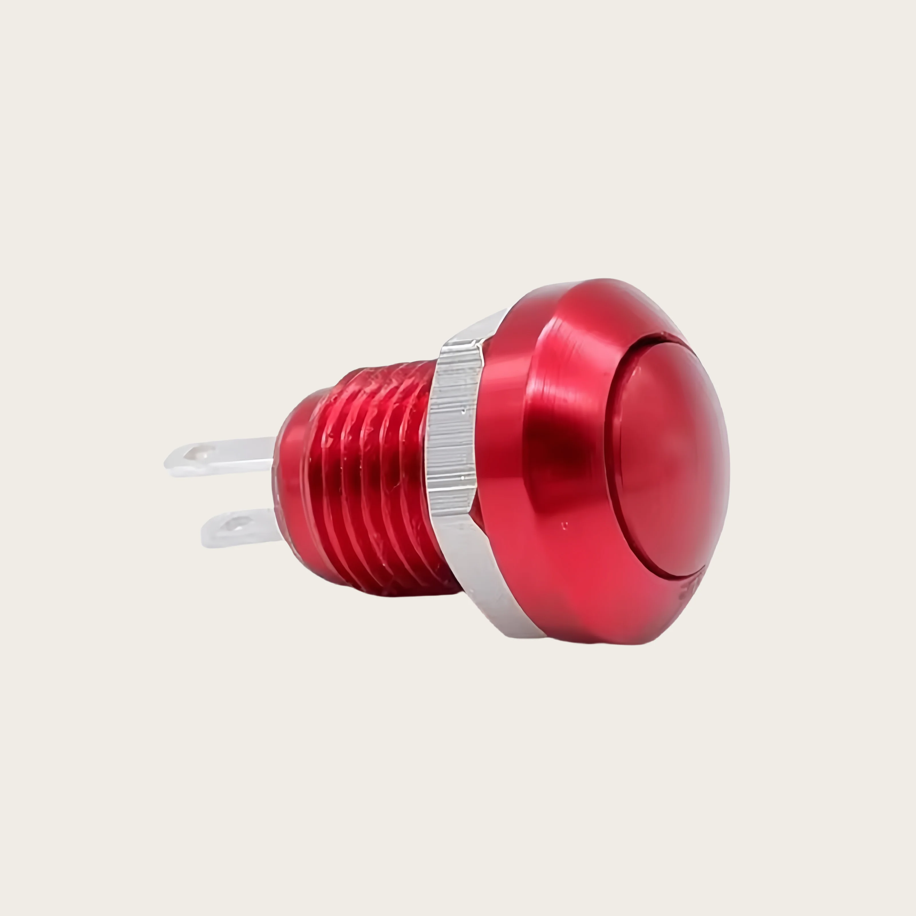Push Button 8MM Switch Momentary Metal Horn Doorbell Bell Mini Car Auto Engine PC Power Start Starter Red Green Black Blue 1NO