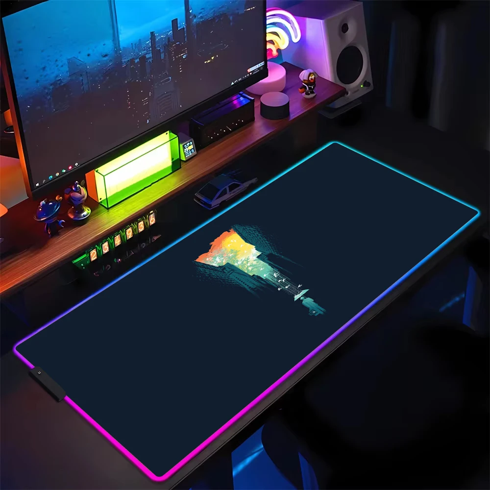 RGB simple pattern game mat 400X900mm large rubber non-slip mouse pad Computer keyboard table pads gaming players preferred XXL