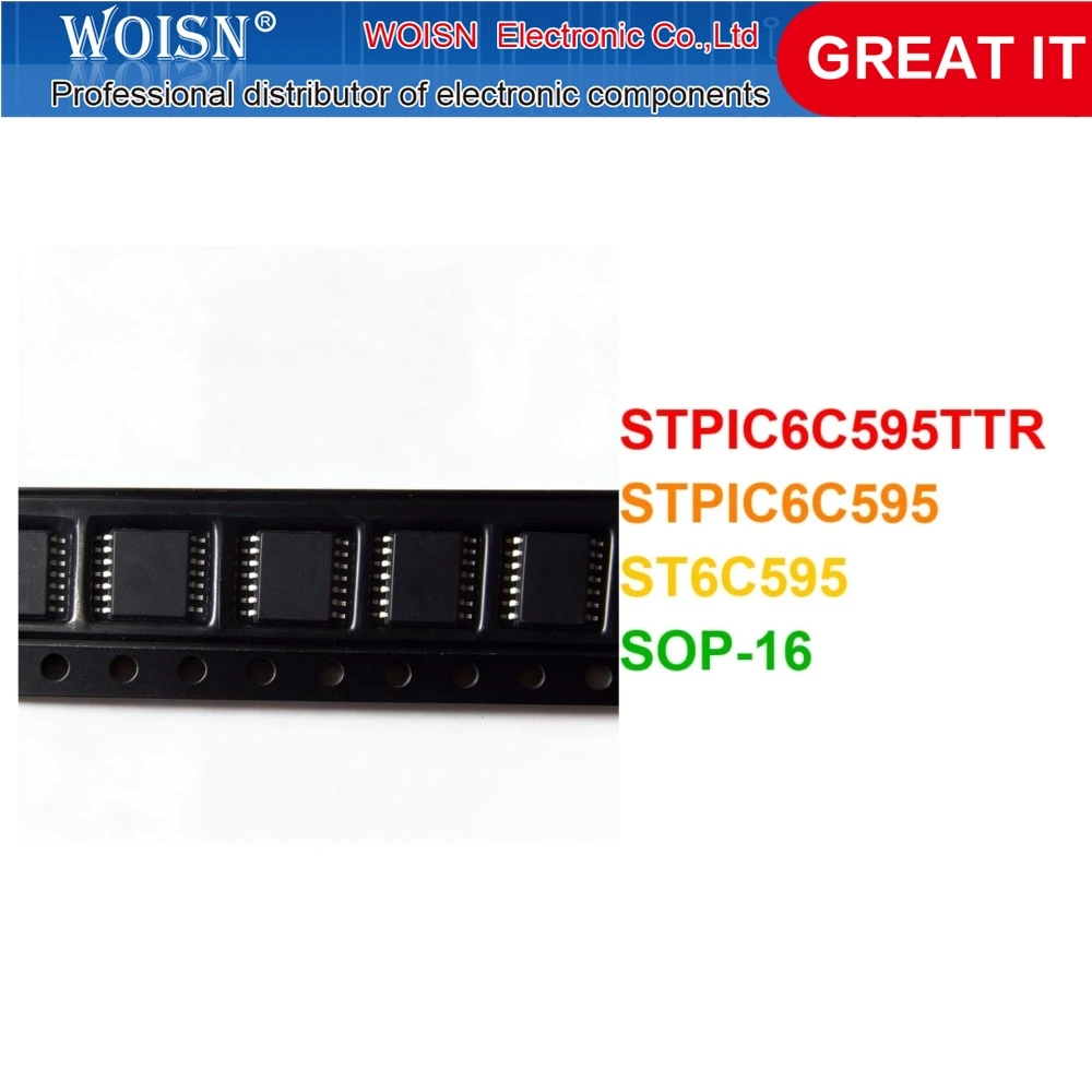 (10piece) STPIC6C595TTR STPIC6C595 ST6C595 sop-16 Chipset