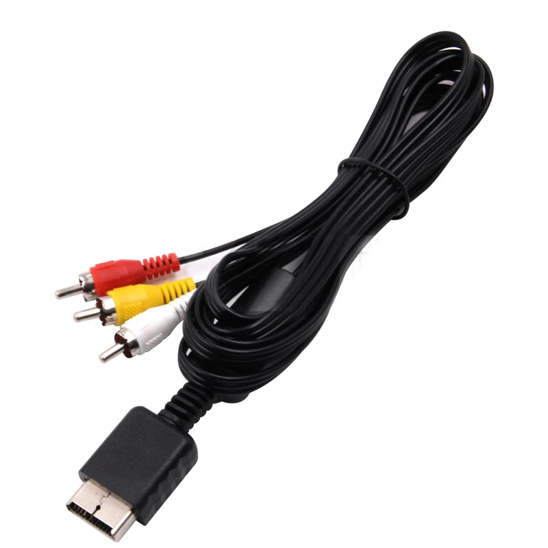 Unisex RCA TV 3RCA Adapter Cable Audio Video AV Cable for Sony Playstation 2 3 for PS2 for PS3 Multimedia 1.8 M M/F NEW