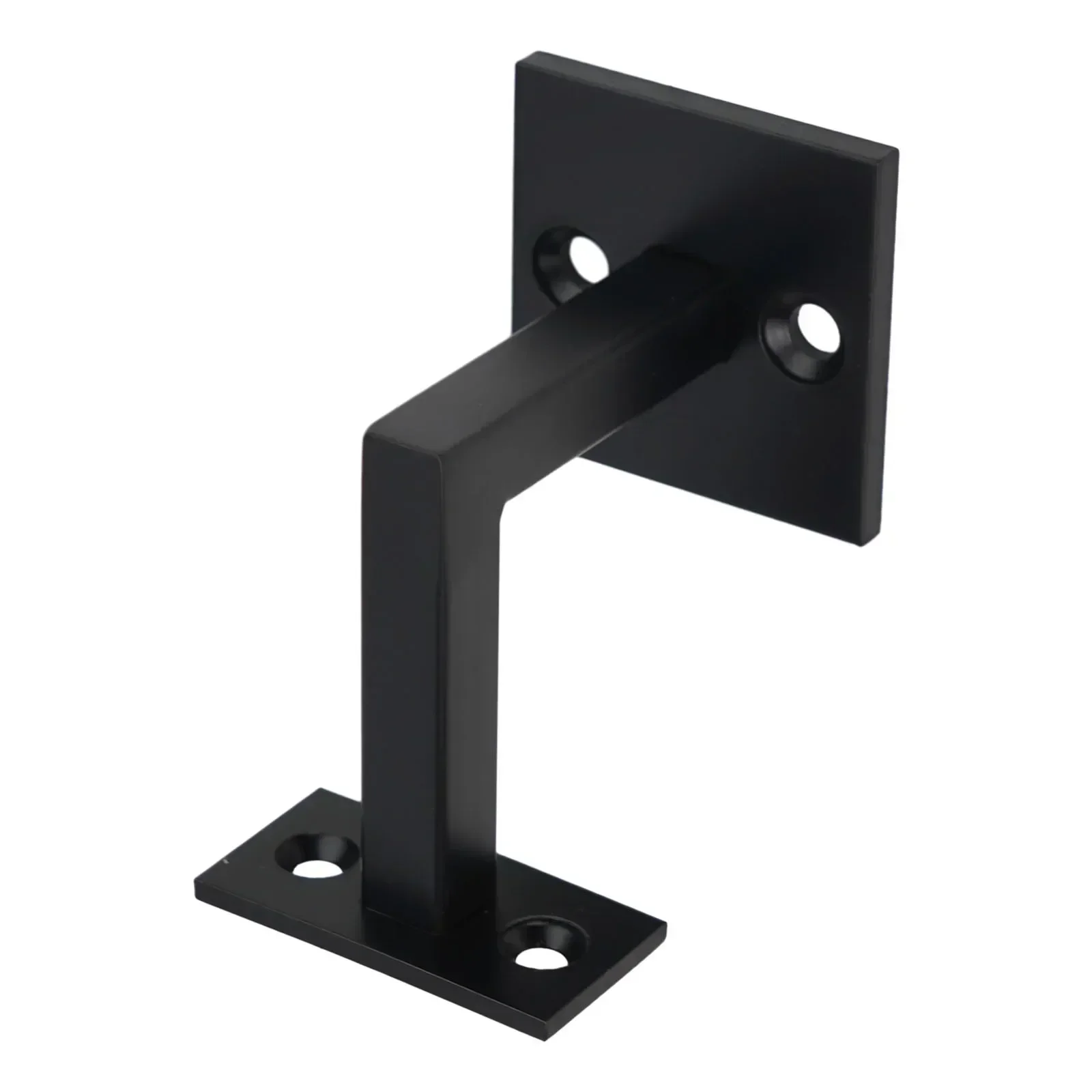 304 Stainless Steel Square Handrail Brackets for For stairs Stylish Matte Black Finish Suitable for Home and Commercial Use