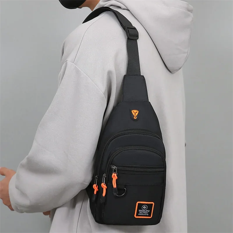 Chest Bags Men's One Shoulder Crossbody Bag Large Capacity Outdoor Sports Leisure Fashion Small Shoulder Bag Backpack Men's