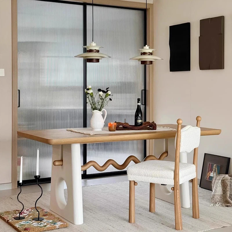 

Premium Minimalist Modern Dining Table Unique Luxury Aesthetic Dining Tables Elegant Tavolo Di Pranzo Dining Room Furniture