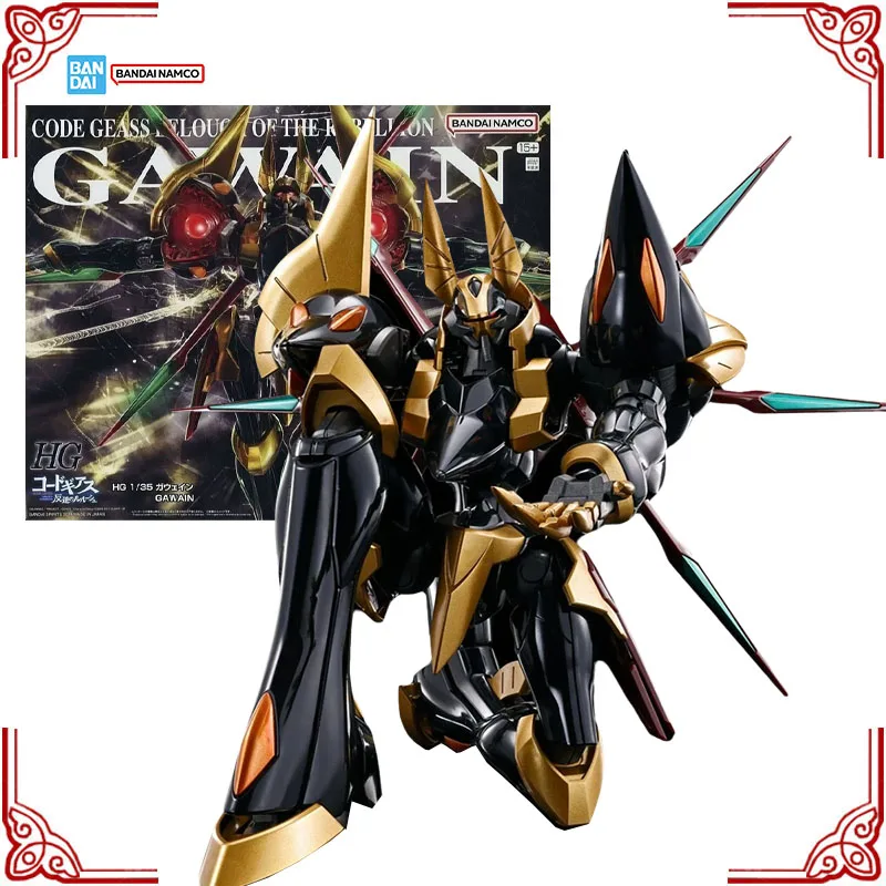 Genuine Bandai Code Geass Lelouch of The Rebellion Model Kit HG 1/35 Gawain Anime Action Figure Collection Assembly Model Toys