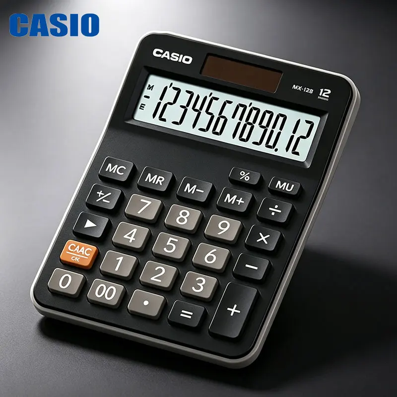 Casio MX-12B/120B MS-20YC fx-82ES PLUS Small and micro business administrative payroll calculator soft frosted business type