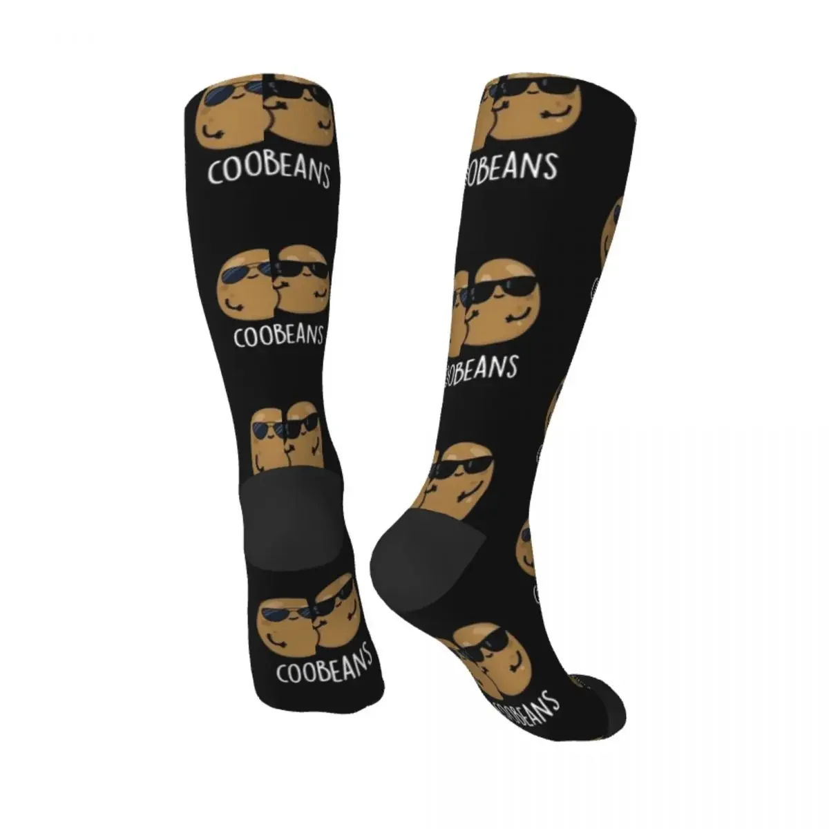 Cool Beans Funny Veggie Puns (Dark BG) Socks Stockings compression hiking Wholesale Ladies Socks Men's