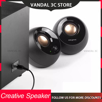 Creative Pebble Plus Mini Speaker 3d Surround Heavy Subwoofer Usb Wired Small Speaker For Desktop Computer Gifts Custom