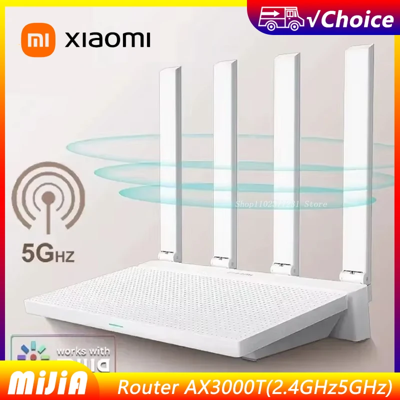 

Маршрутизатор Xiaomi AX3000T 2,4G 5G с технологией сетки Wi-Fi 6, эффективное проникновение стен, детская онлайн-защита, повторитель Wi-Fi-маршрутизатора