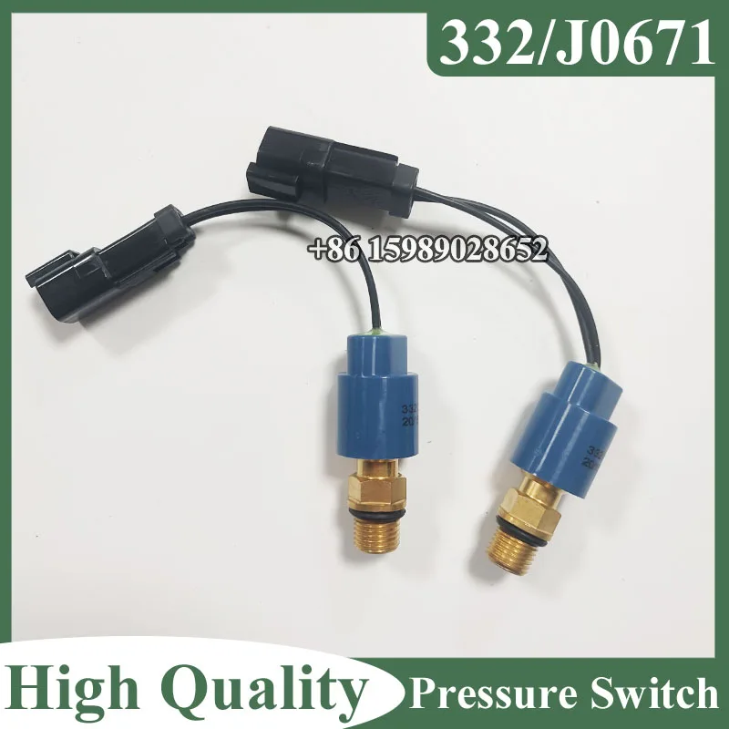 Pressure Switch 332/J0671 332J0671 332-J0671 for JS145W JS130W JS200 JS220 Excavator Electric Sensor