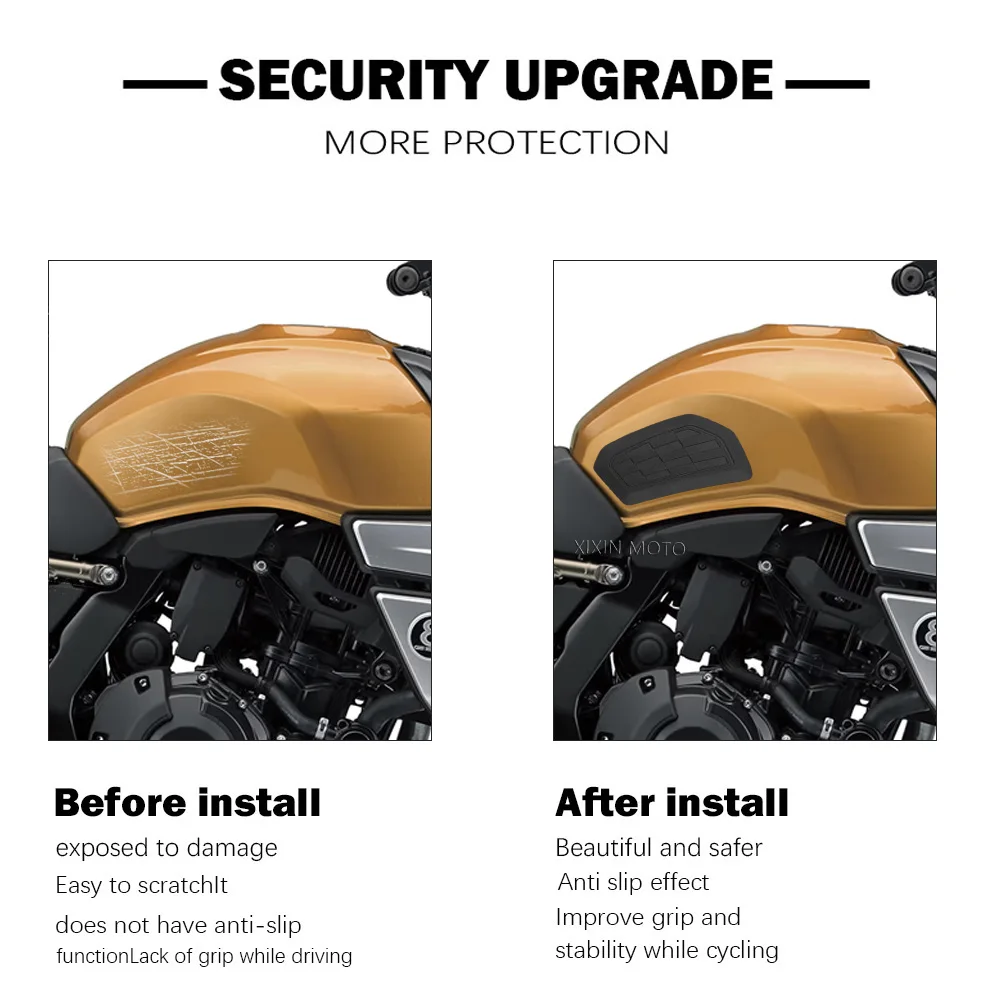 لسوزوكي GSX-8T GSX-8TT GSX 8T gsx 8tt 2025 2026 دراجة نارية عدم الانزلاق الجانب خزان الوقود ملصقات وسادة مقاومة للماء ملصقات