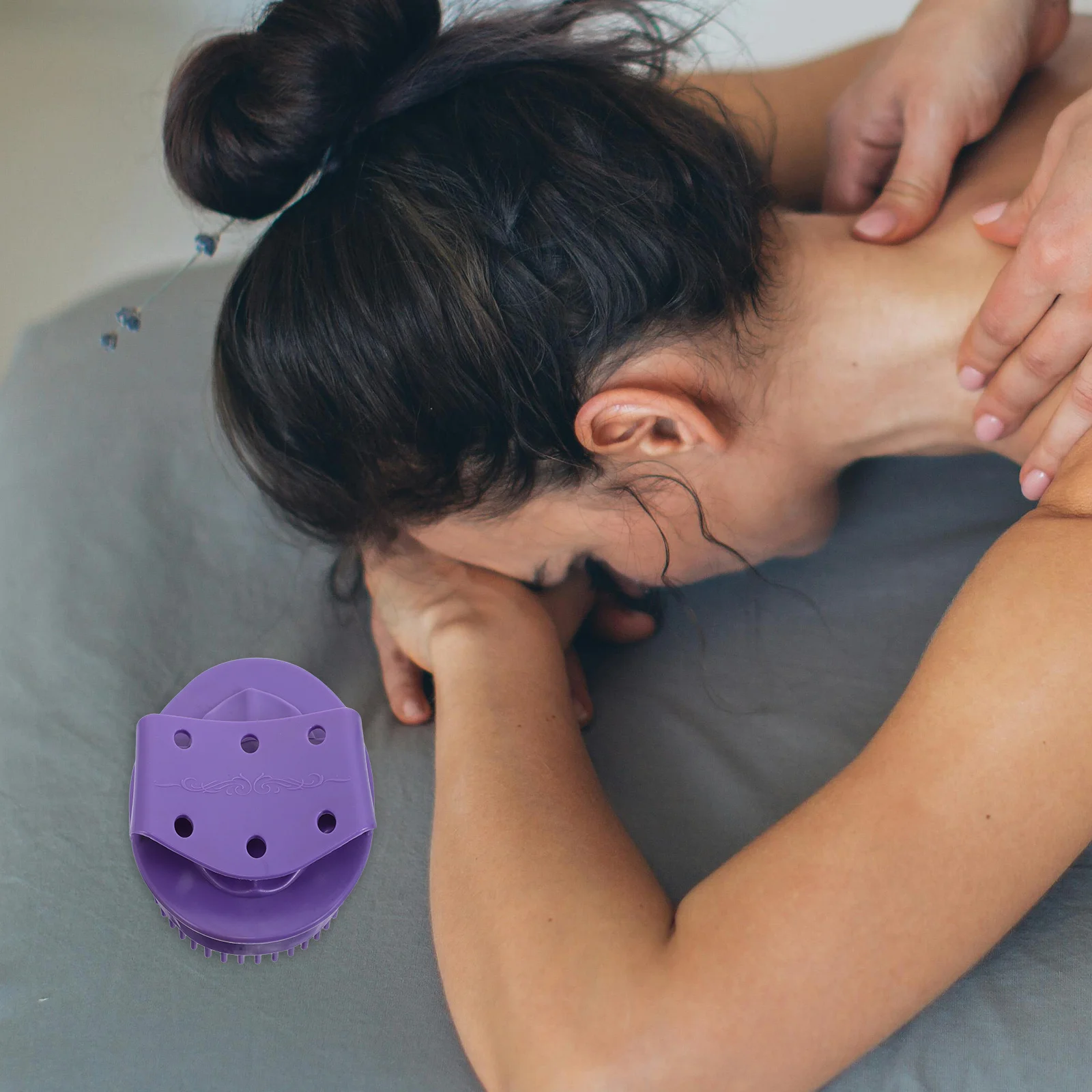 

Ручная массажная щетка, пластиковый овальный аппликатор масла для талии, живота, ног, расслабления мышц, массажер для тела, ручной инструмент для массажа тела