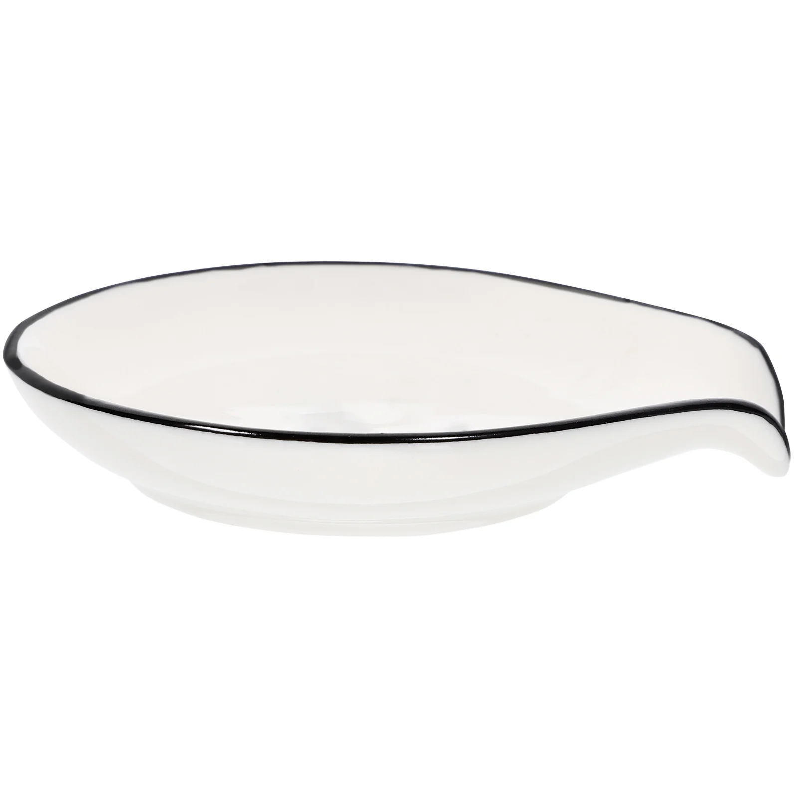 

Ceramic Spoon Rest Kitchen Counter Scoop Holder Cooking Spoon Rest Small Sauce Dish Practical Kitchen Tool
