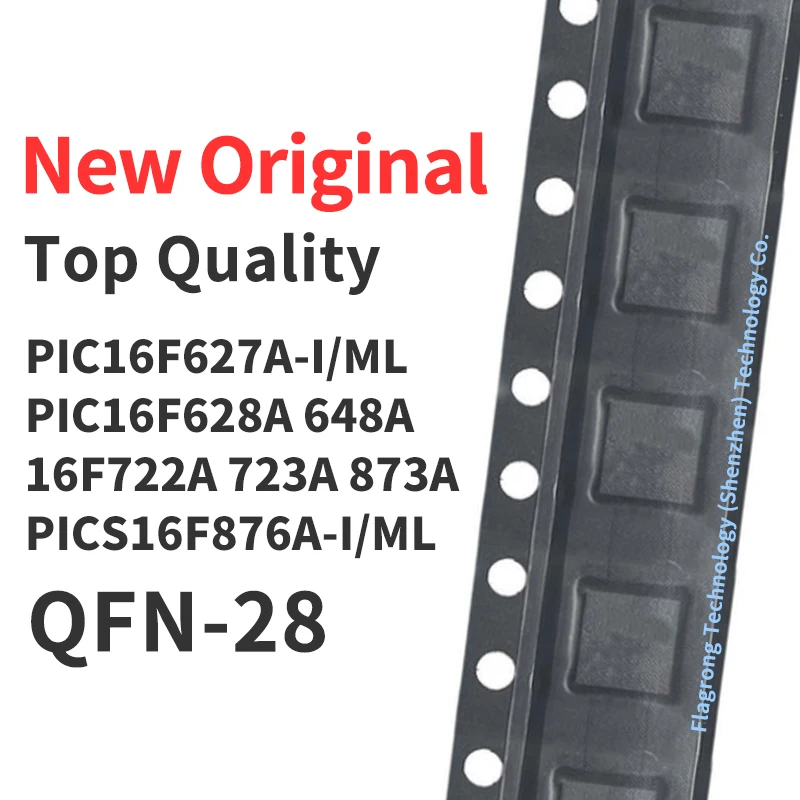 1 Piece PIC16F627A PIC16F628A PIC16F648A PIC16F722A PIC16F723A PIC16F873A PIC16F876A -I/ML QFN-28 New Original Chip IC