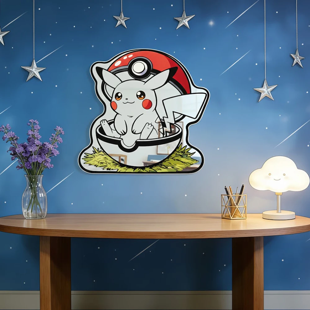 Dragon Ball Z\Pokemon\Miroir Anime One Piece Gengar/Pikachu Miroir transformez votre pièce dans une scène Manga vivante
